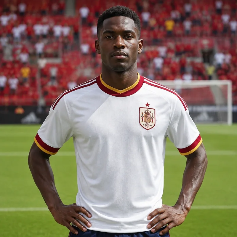 3D-gedrucktes Spanisches Fußball-T-Shirt für Männer und Frauen, Sport-Trainings-T-Shirt, Bequem und Atmungsaktiv, Geeignet für Zuhause