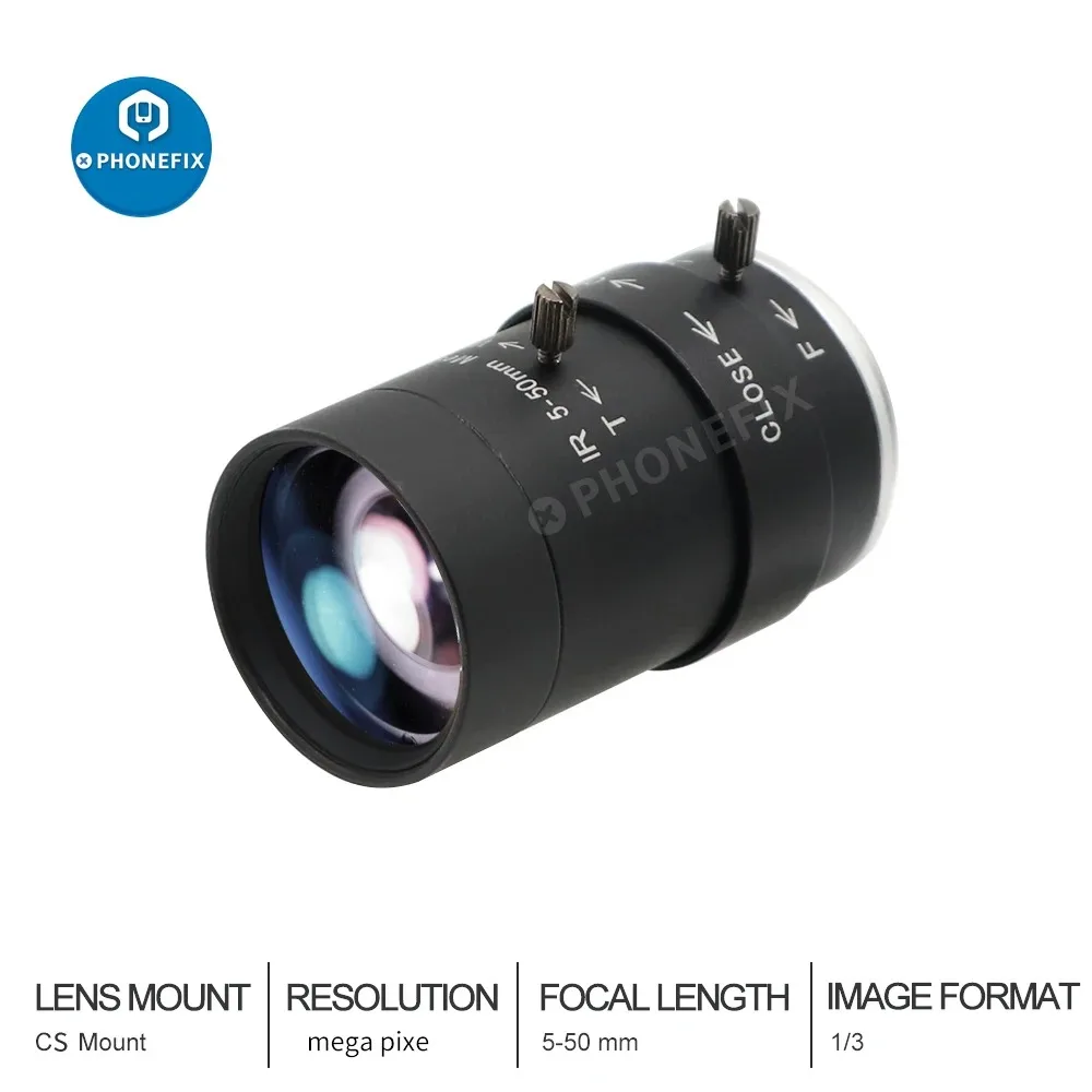 HD CCTV Camera Lens 2.8-12mm 8-50mm 6-12mm 5-50mm 6-60mm F1.4 F1.6 C Mount Manual zoom lens for Security Security IP Cameras cctv camera lens