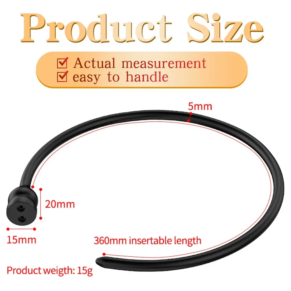 Penis Sex Toys Long Penis Plug Electric Shock Urethral Dilator Vibrative Catheter Urethra Stimulation Delayed Ejaculation Adult Sex Toy for Man