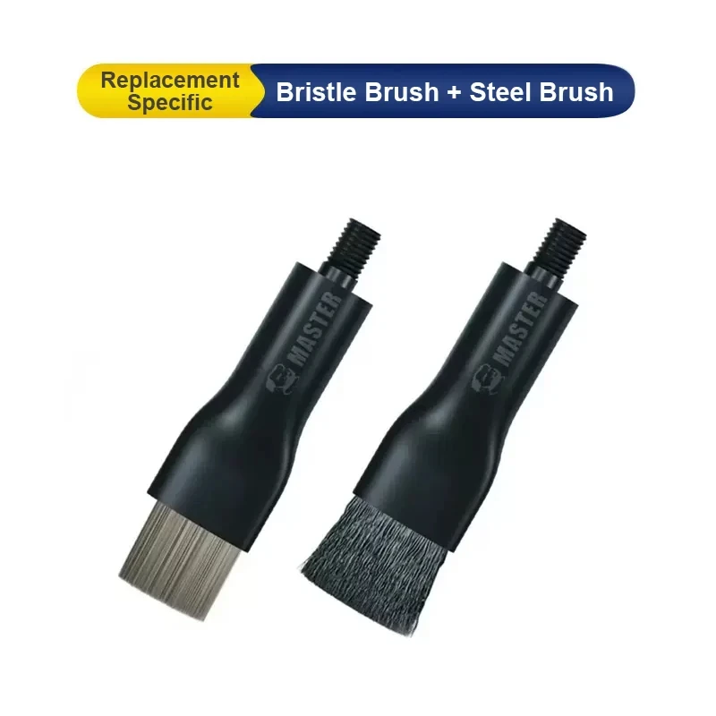 MECHANIC Motherboard Cleaning Brush Dust Cleaning with Replacement Head Cellphone Chip Tin Glue Removal Bristle/Steel Brush tool 6