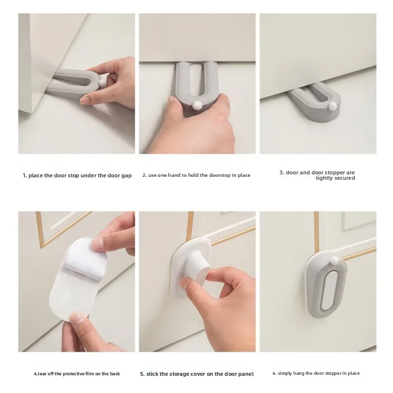 Donut Door Stopper Door Stopper Kitchen Bedroom Bathroom Door Anti-collision Anti-skid Silicone