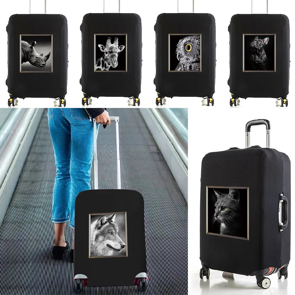 Luggage Cover Animal Series Printed Pattern Travel Essentials Bag 18-32 Inch