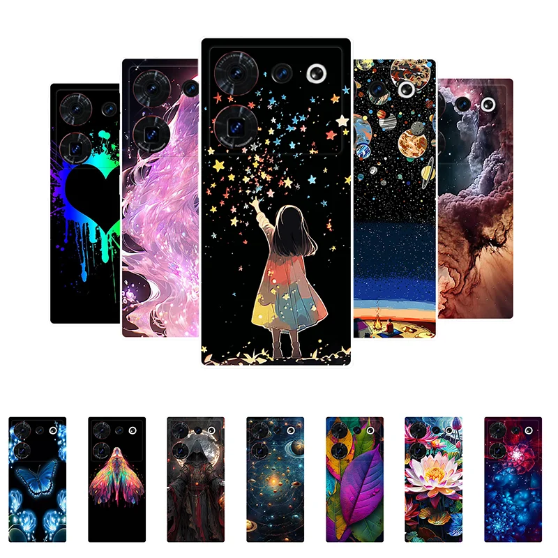 Custodia Per Nubia Z50 Ultra Cover Zte Nubia Z50 Ultra Custodia In Silicone Soft Girl Flower Cover Posteriore Per Nubia Z50Ultra Custodia Per Telefono