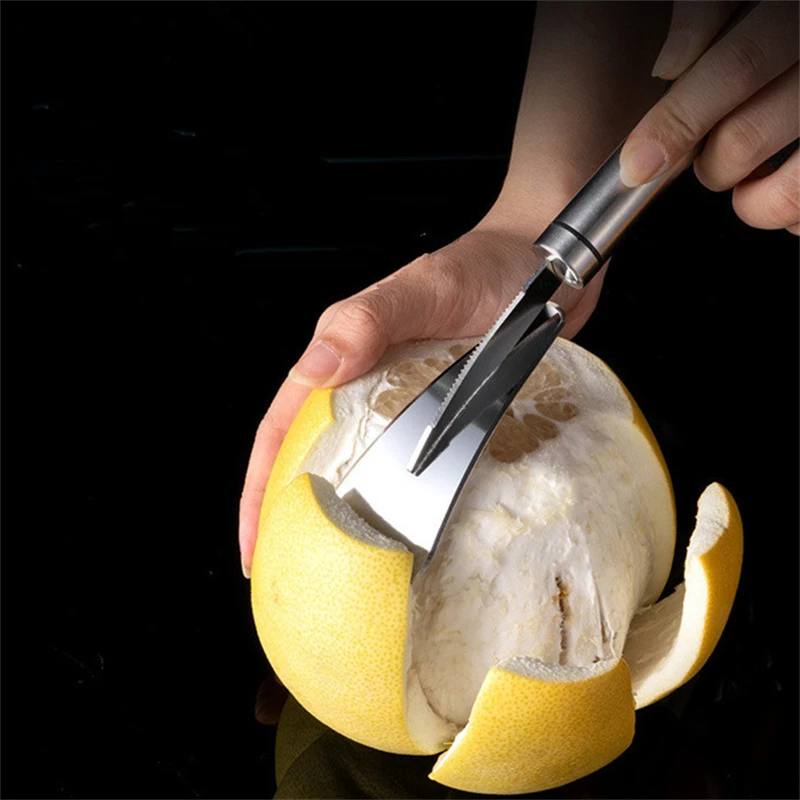 Stainless Steel Orange Grapefruit Peeler Practical Fruit Knife Vegetables Peeling Cutter Opener Skinning Kitchen Supplies