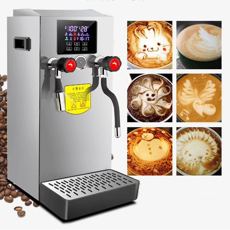 Fully Automatic Milk Frother Commercial Steam Water Boier Milkshake Foam Machine Milk Tea Shop Equipment 3