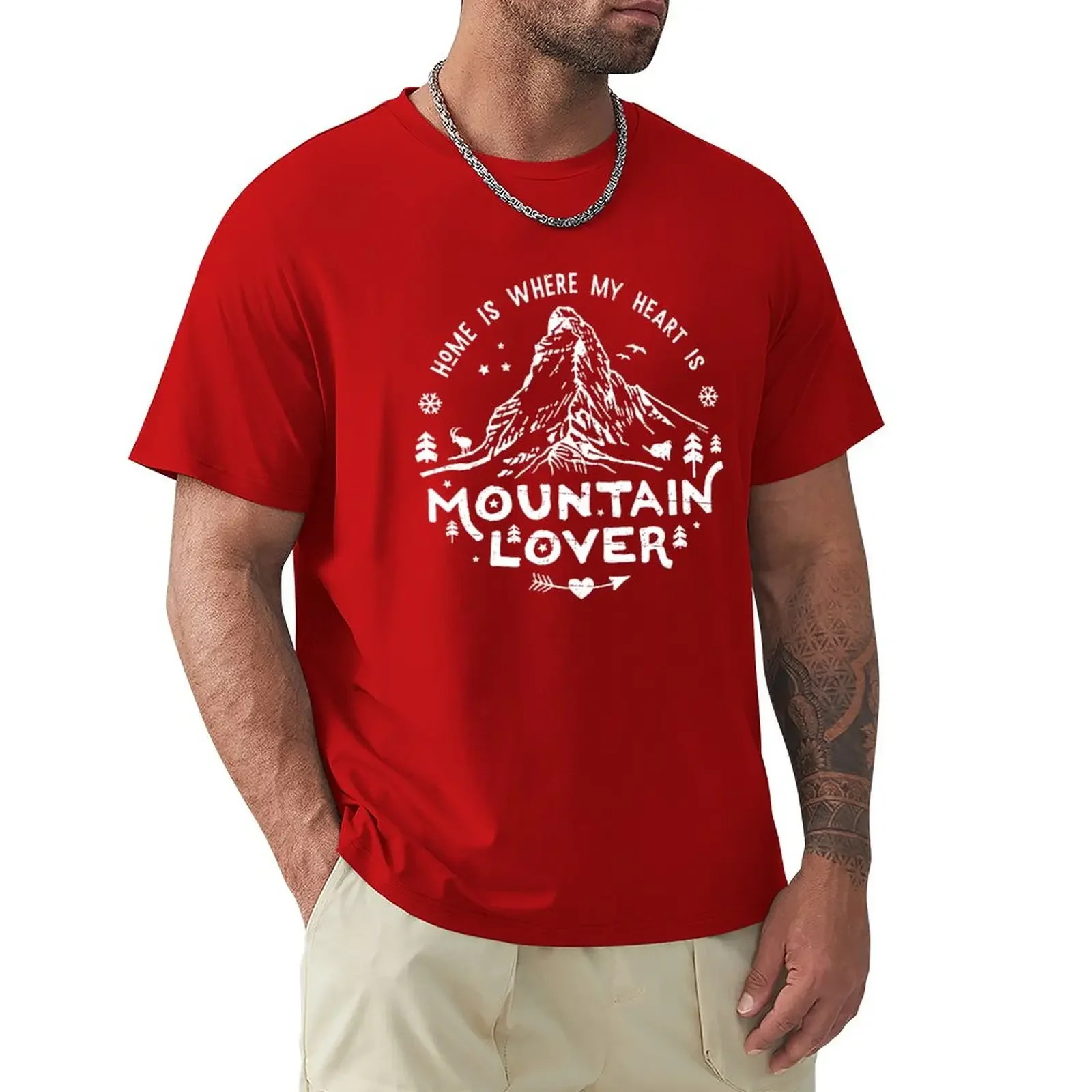 

Mountain Lover Matterhorn T-Shirt for a boy plain animal prinfor boys men graphic t shirts