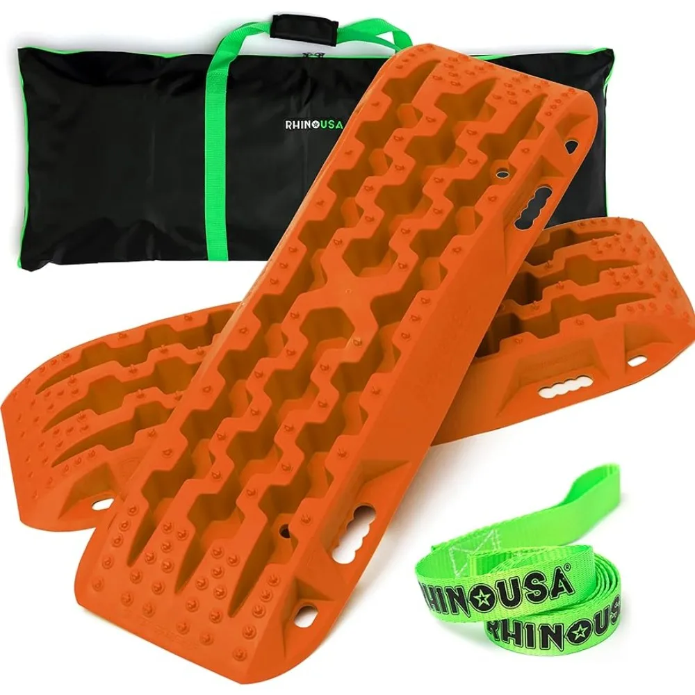 

Rhino USA Recovery Traction Boards (Orange) - Ultimate Offroad Tracks Board 4x4 Vehicles - Best Off-Road Accessories Sand