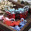 Chinese Cheongsam Tang Clothing, Hanfu Plate Buckle, Hand-woven, Long-tailed Chrysanthemum-shaped Cloth Button, 5Pcs 1