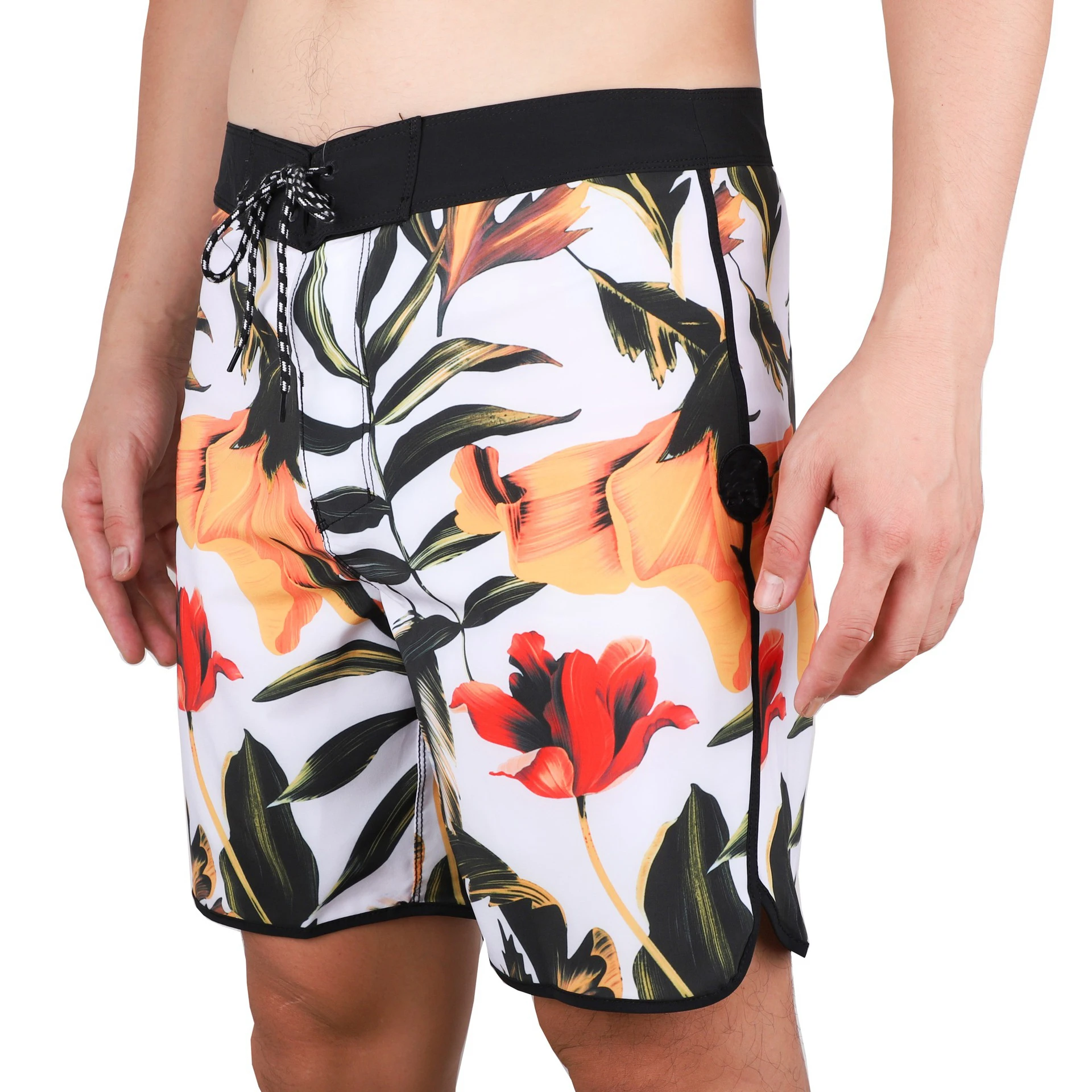 Men Quick Dry BoardShorts Beach Shorts With Label Swimming Pants Stretch Fitness Sports Shorts Waterproof Surf Shorts Homme 3