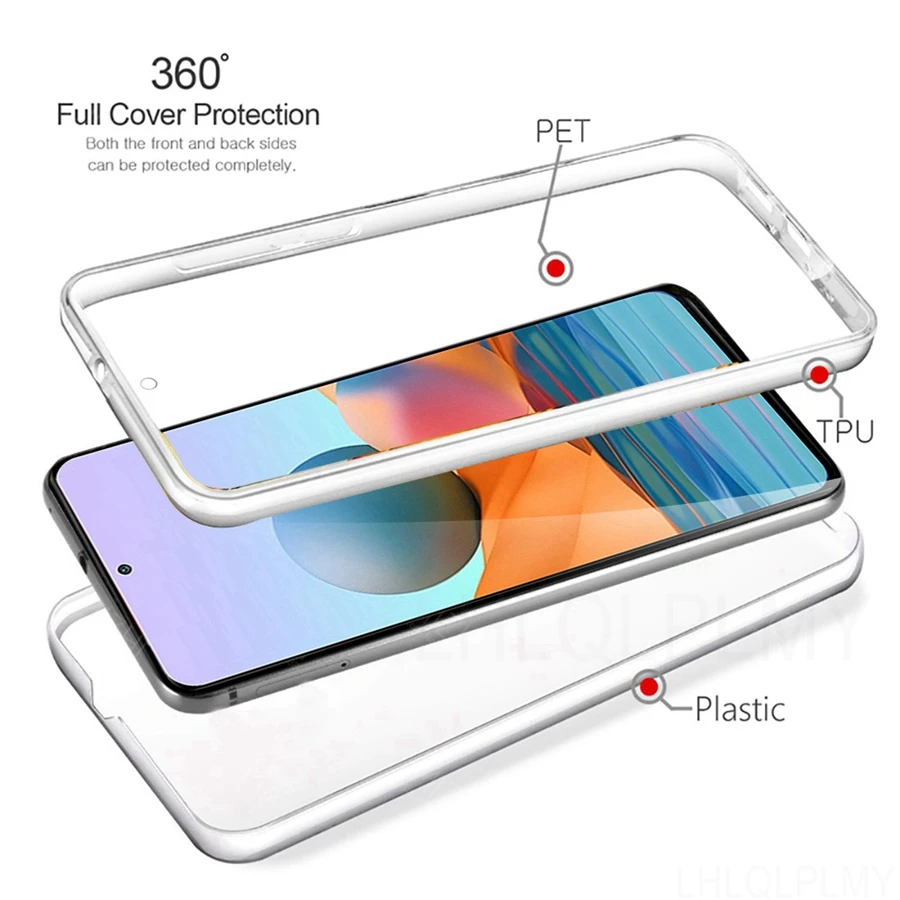 Coque Intégrale Transparente Pour Xiaomi Redmi 10A - Avant Souple Et Arrière Rigide