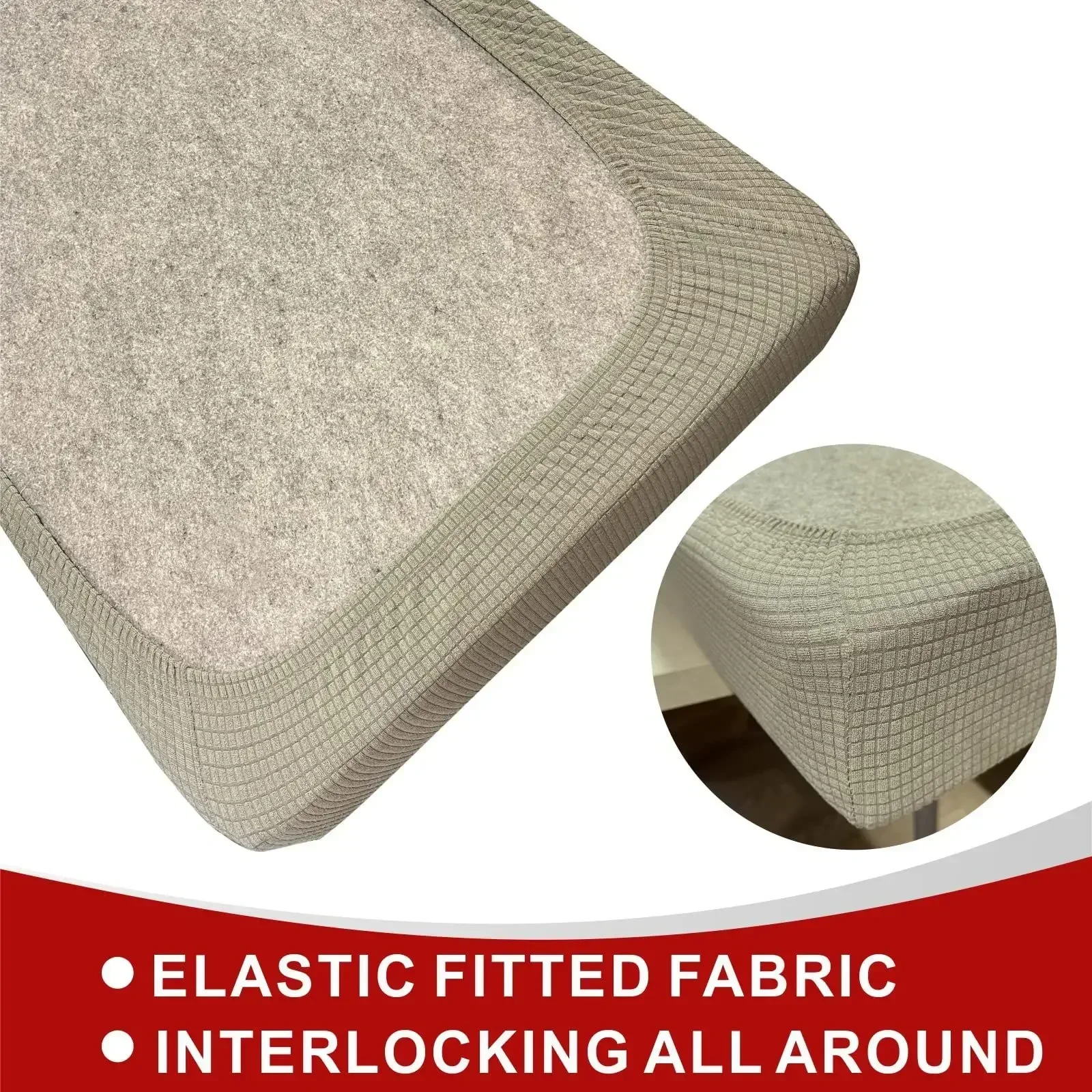 2PCS/Set Stretch Polyester Sofa Bench Cover RV Dinette Cushion Covers Soft Sofa Seat Backrest Cover for RV Camper Car Decor소파 커버