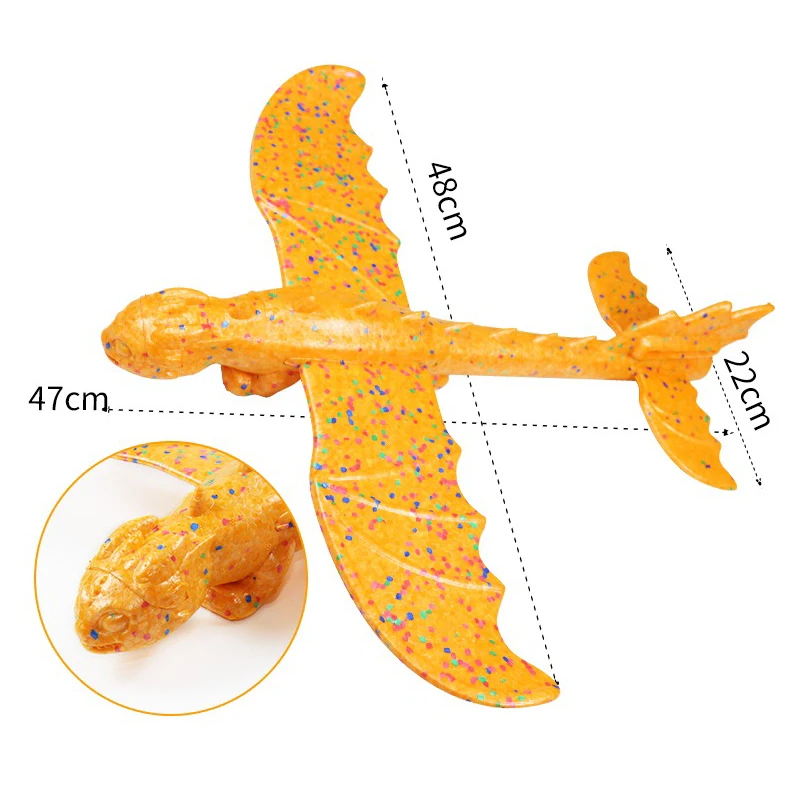 Avion RC pliable en vol, gyroscope 6 axes stabilisant le vol en extérieur