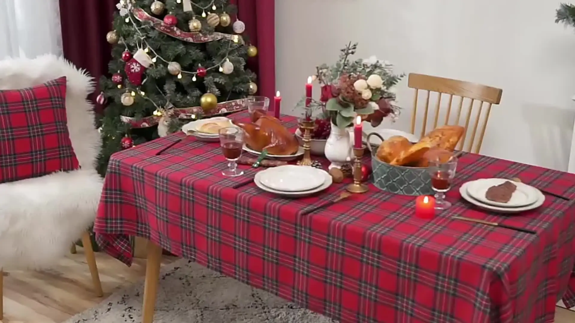 Porte-serviettes De Noël En Acrylique Avec Flocons De Neige Rouges Pour Table, Cocktail, Cuisine, Salle à Manger, Restaurant, Maison, Bar