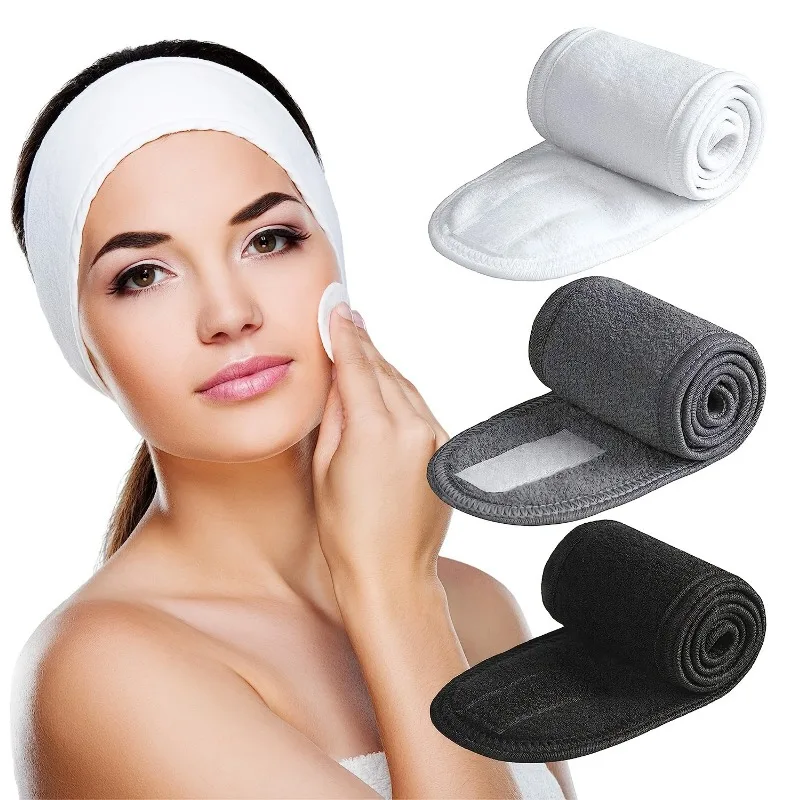 Adjustable Wide Hairband Non Slip Yoga Spa Bath Shower Makeup Wash Face Cosmetic Headband Women Make Up Accessories