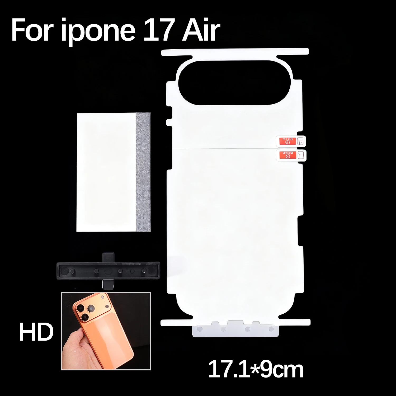 ตัวเลือกสินค้า ฟิล์มกันรอยเต็มจอ ป้องกันรอยขีดข่วน สำหรับ iPhone 17 Pro Max Air