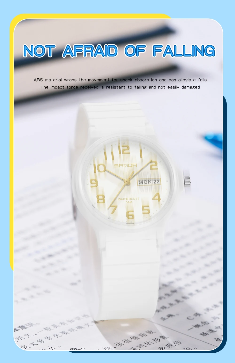 SANDA 9072 Mini Simple Student Watch Soft TPU Light Fashion Waterproof Luminous Quartz Women's Outdoor Sports Children's Watch