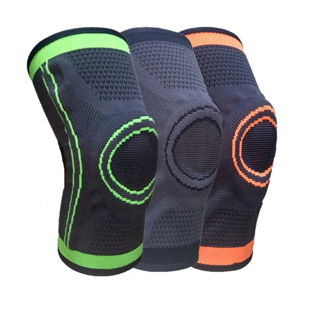 Rodilleras deportivas de fitness, soporte de vendaje, manga de compresión  deportiva de nailon elástico para baloncesto (color: verde, tamaño: XL)