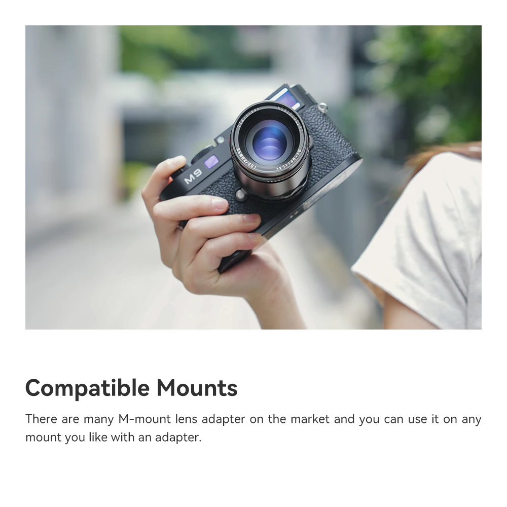 TTArtisan 100mm Bubble Bokeh Full Frame Camera Lens for Leica