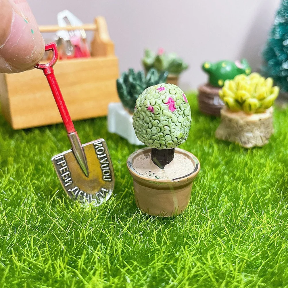 

Tools Mini Stuff Accessories Miniature Garden Fake Ornaments Resin Children Toys House Dollhouse Miniatures Things Metal