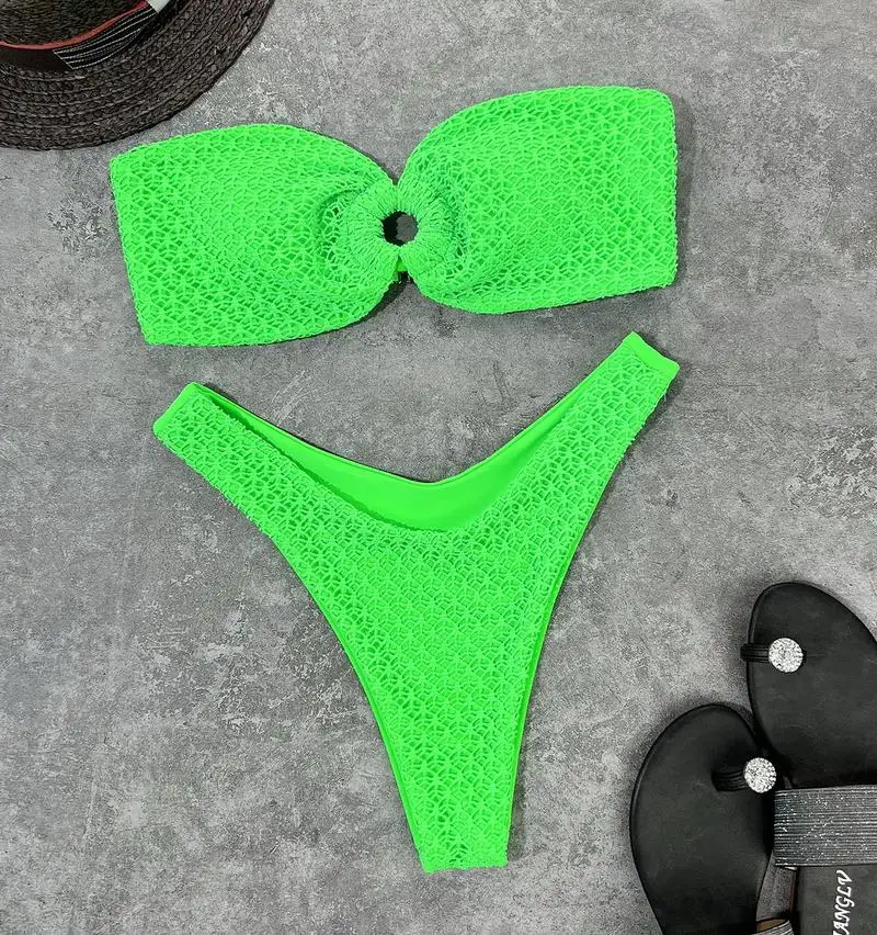 bandeau bikini set