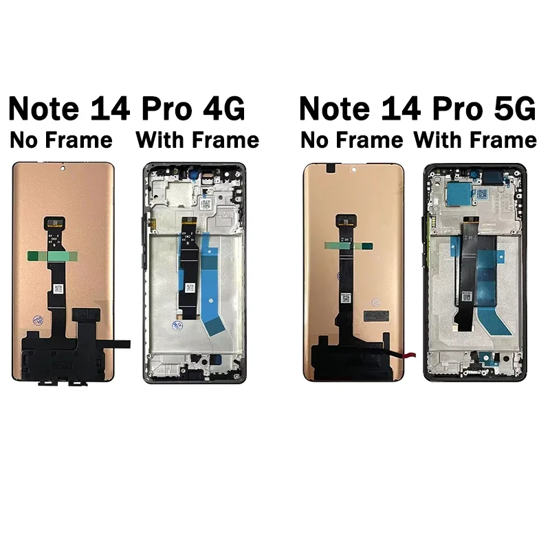 Écran LCD Complet Avec Numériseur Pour Xiaomi Redmi Note 14 Pro 5G – Neuf, Couleur Verte