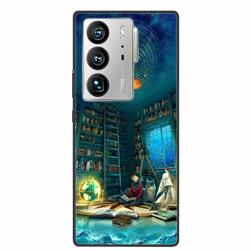 Animal Painted Silicone Soft Phone Case - Shockproof TPU Shell with Wolf Design