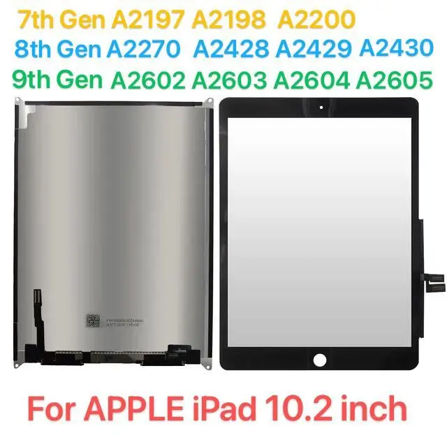 10.2 LCD For iPad Pro 10.2 2019 7th Gen A2197 A2200 8th 2020 A2270 A2430  9th A2604 A2605 LCD +Touch Screen = Display Screen - AliExpress