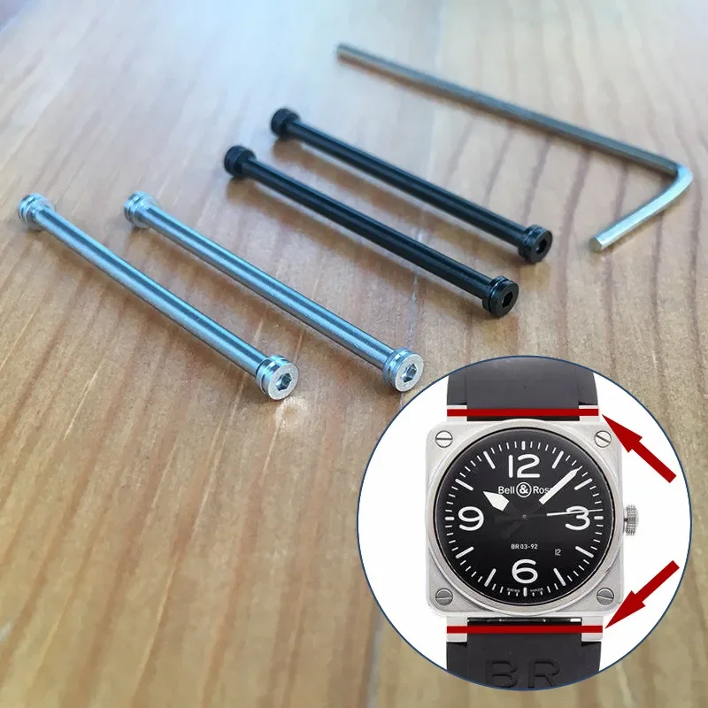 Tubo A Vite In Acciaio Per Bell & Ross Instruments 42Mm Br03 Orologio Automatico