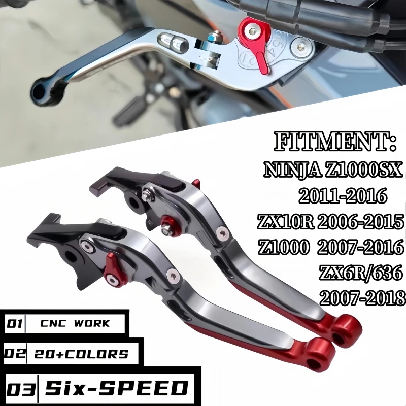 

Новинка CNC рычаг тормоза сцепления стояночной ручки для Kawasaki ZX6R/636 ZX10R Z1000SX/NINJA Z1000 Z750R 2006-2018 аксессуары для мотоциклов