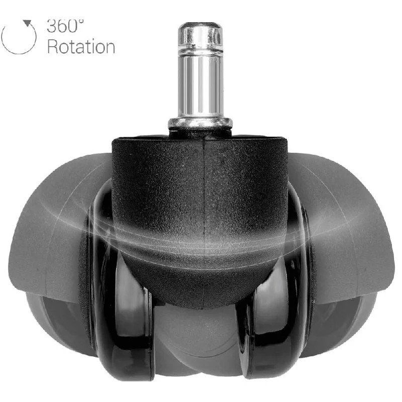 Rotelle Per Sedia Ufficio Wintex - 5 Pezzi, Per Pavimenti Duri, Diametro 49mm, Facili Da Installare - Foto 10