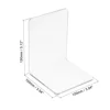 2Pcs Clear Acrylic Bookends L-shaped Desk Organizer Desktop Book Holder School Stationery Office Accessories 6