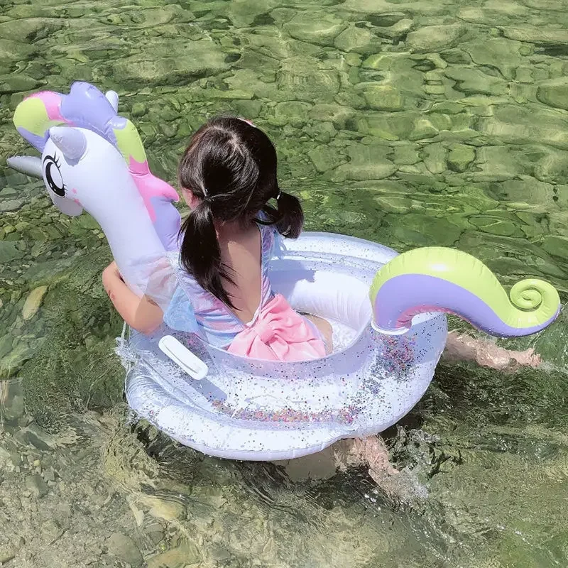 Thickened Inflatable Baby Lifeguard Ring Swimming Circle For Children Ages 1-3-6 Rescue Ring Seat Circle Sports And Entertainmen