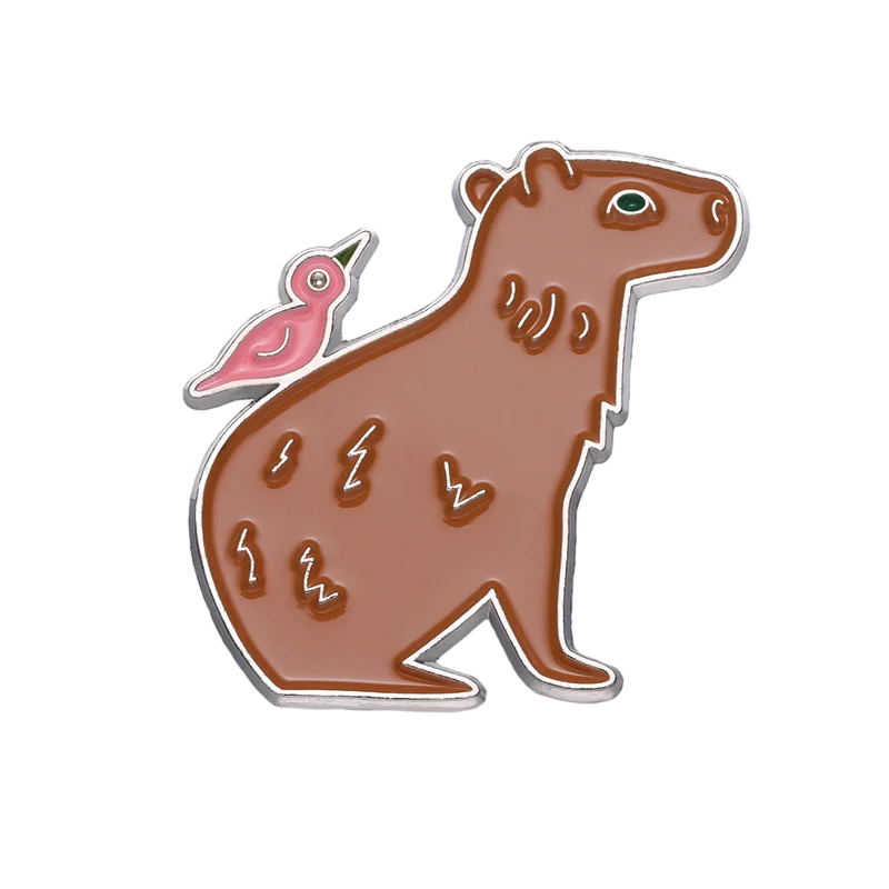 Capivara engraçada Esmalte Lapel Pins Capivara bonito lendo jornal em  Toiletting Broches Animal dos desenhos animados Metal Badge para mochila -  AliExpress