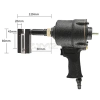 8KGF Industrial Pneumatic Punch Gun Metal Iron Plate Round Hole Punching Stainless Steel Advertising Word Air Puncher 3.2-8MM 2
