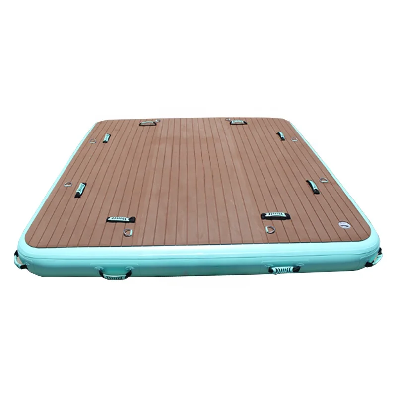 Drop Stitch Pad Floating Swim Platform, Air Raft Yacht, Jet Ski Dock, Inflatable Platform