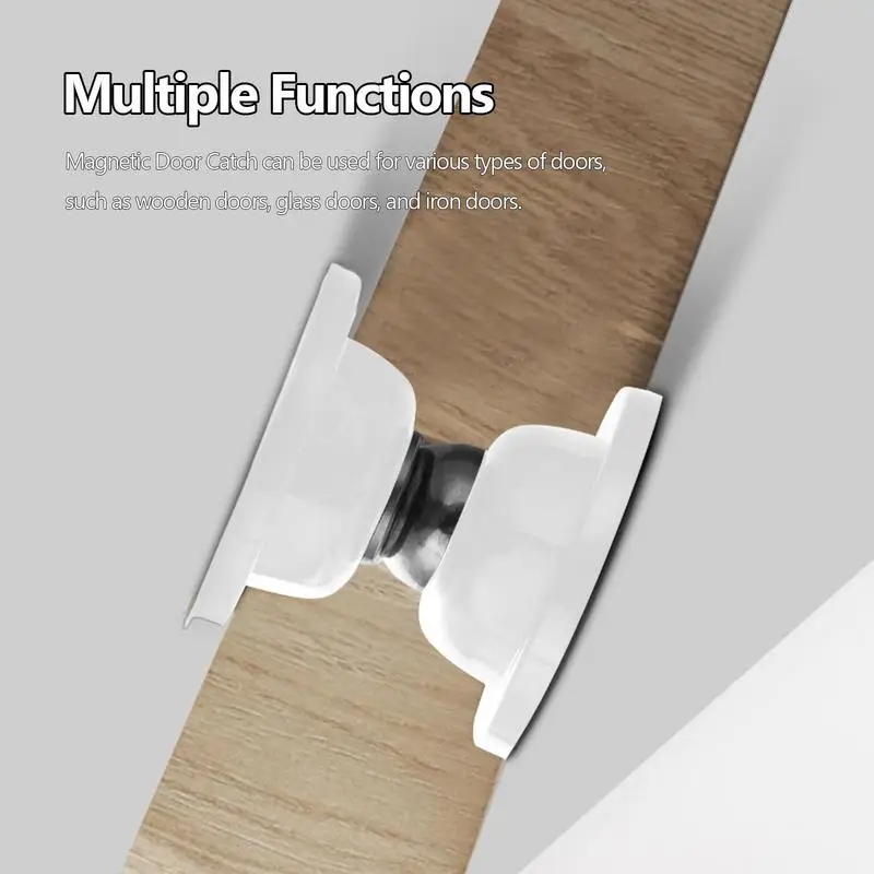 Stainless Steel Door Stopper Holder Magnetic Door Catch Anti Collision Windproof Doorstop Free-punch Suction Wall Protector