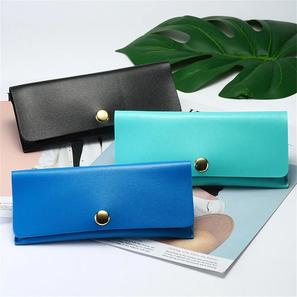 

Unisex Glasses Bag Portable PU Leather Eyewear Cases Men Women Fashion Fold-able Eyewear Protector Glasses Box