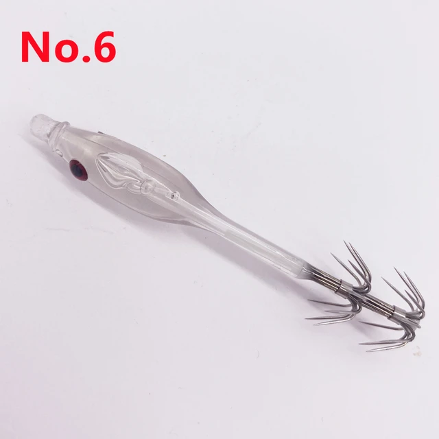 2Pcs* Sea Fishing Bazooka Squid Hook UV Reaction Blowing Tube Octopus Jig  Hook Shrimp Bait Explosion Hook