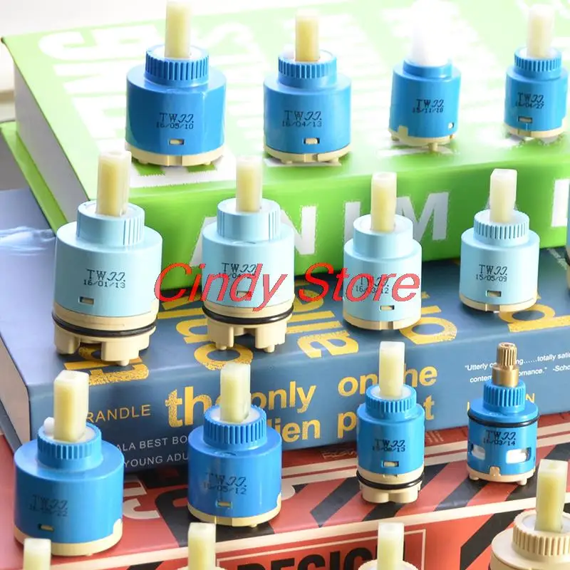 Faucet cartridge Kitchen basin faucet ceramic valve core 25/35/40 water heater water mixing valve core switch repair parts