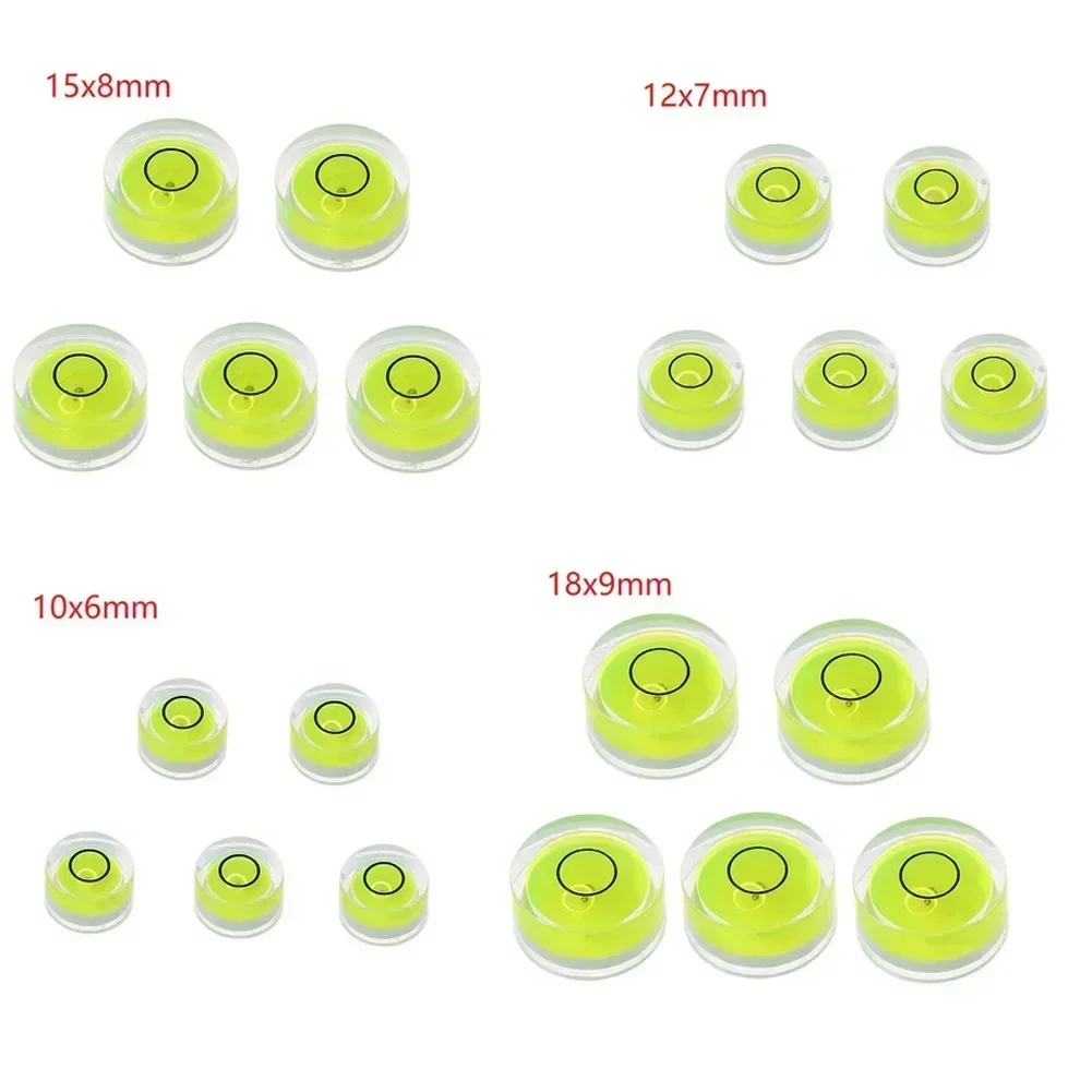 Round Bubble Level Bullseye Level Measurement Instrument 5pcs spirit level,bubble level,portable spirit level