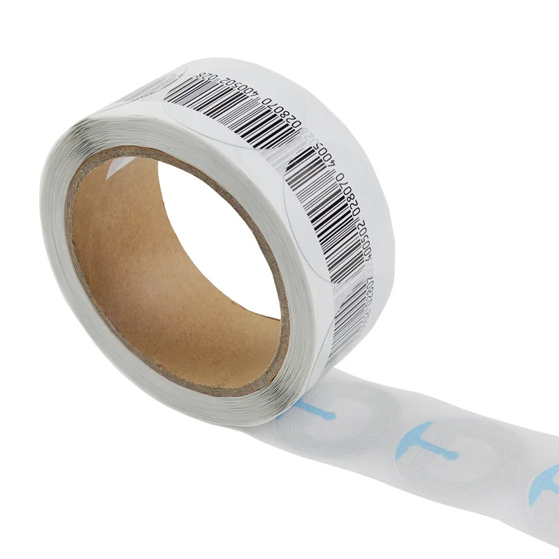 20000pcs/lot R40mm 8.2mhz round EAS rf soft label rounded rf security soft tags (1 carton)