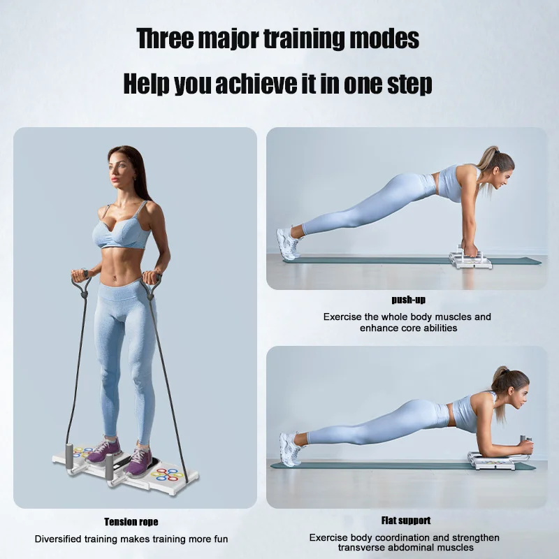 Multifunctional Push-up Bracket, Training Board, Flat Support, Home Foldable Fitness Equipment For Chest, Arm/Back Training
