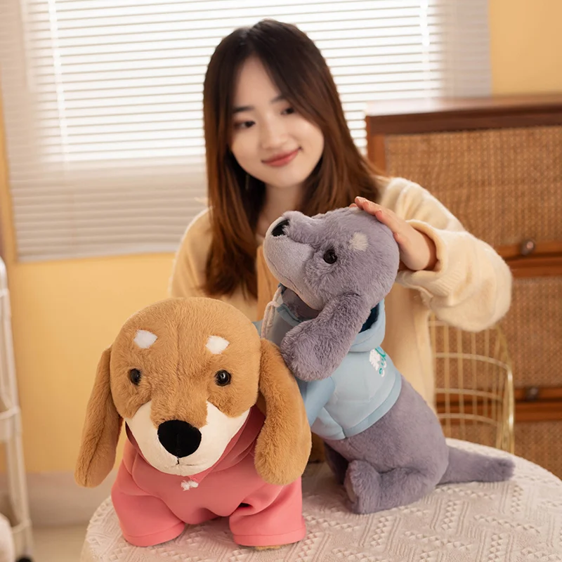 Simulation Dachshund Dog Plush Toys Kawaii Stuffed Animals Pet