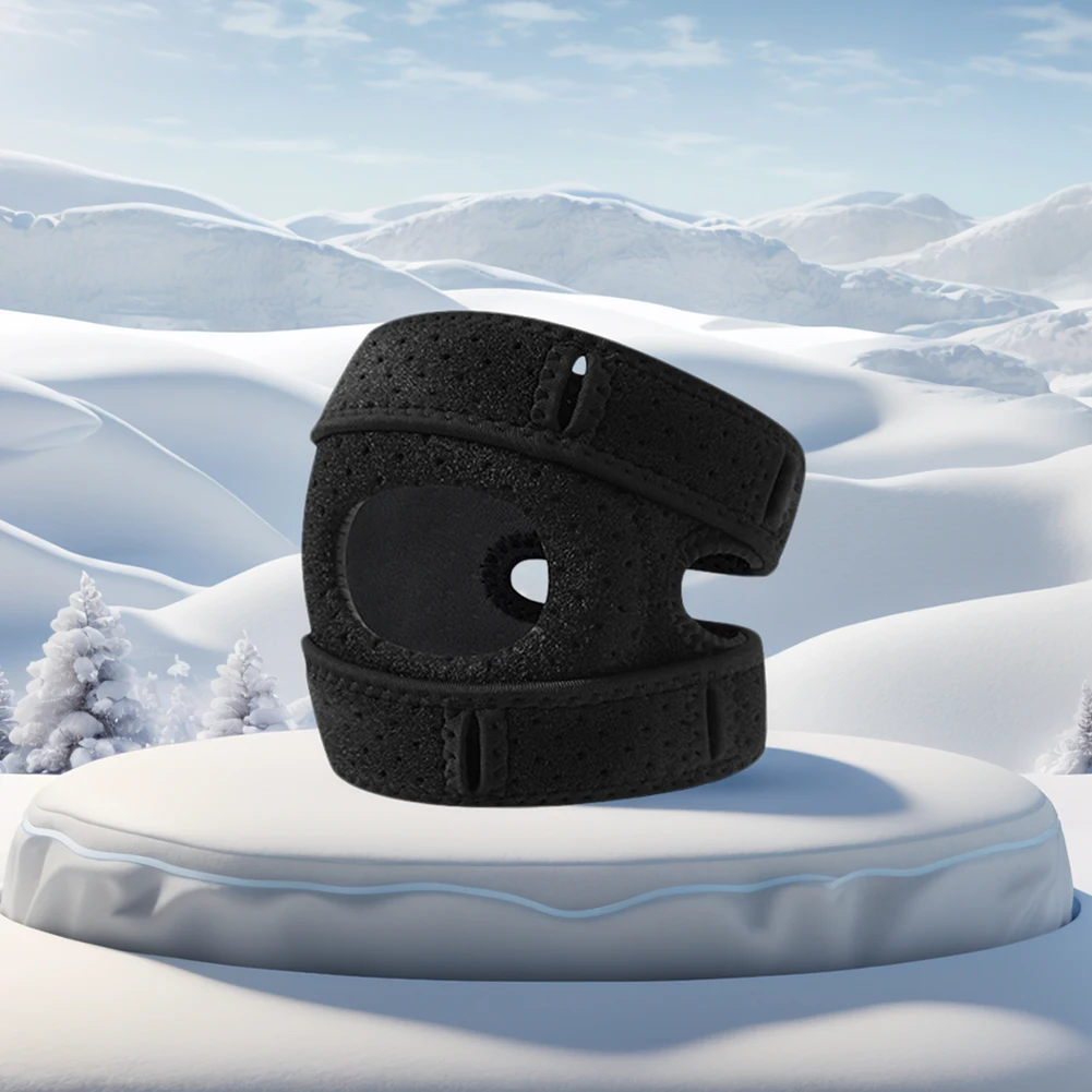 Patella Knee Brace Adjustable Knee Support Wrap Patella Protector for Injuries Running Sports and Workouts