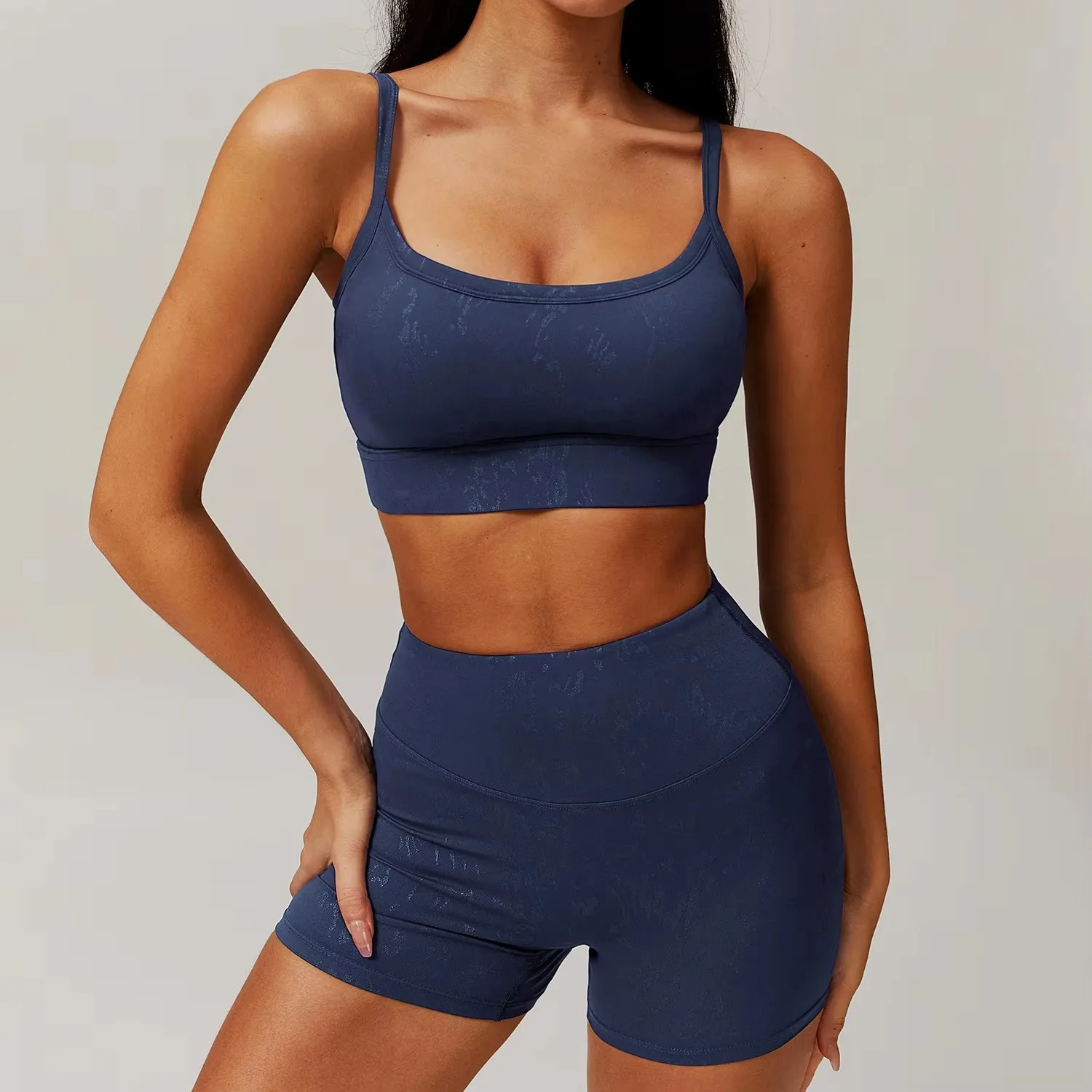 2Pcs Fitness Set Women Workout Suit Quick-Drying Yoga Gym Jackets Running Sportswear