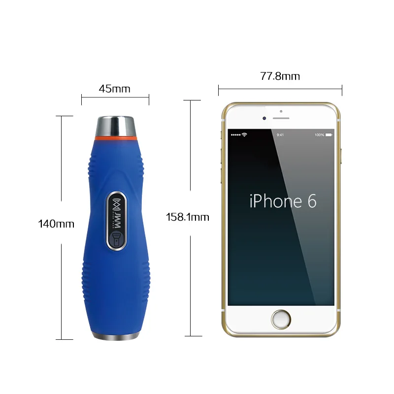 JWM iButton Touch Guard Tour System with Flashlight, IP67 Security Patrol Equipment for Hotels, Industrial Park