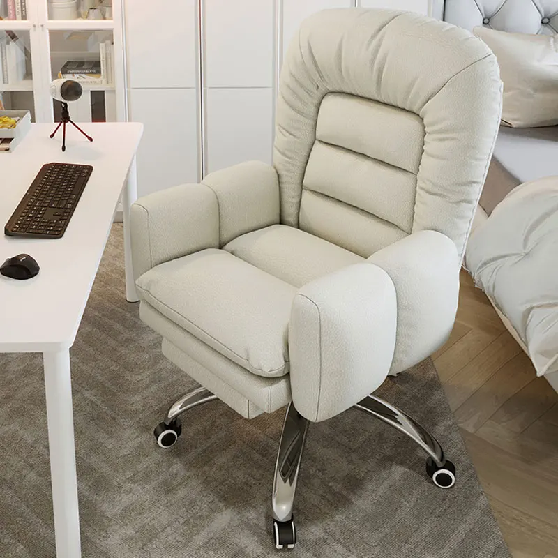 Fauteuil de bureau Luxe 2 Blanc - Chaise - Fauteuil bureau BUT