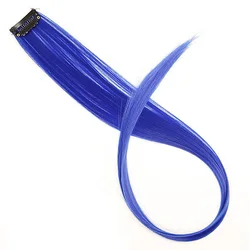 Vibrant Rainbow Synthetic Long Hair Extension - 1pc (Baolan)