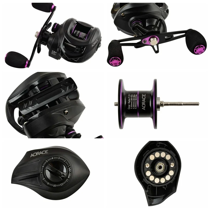 Moulinet Spinning Pêche 7,2:1 - 10kg Max Drag - Bobine Alu - 2000 - NEUF