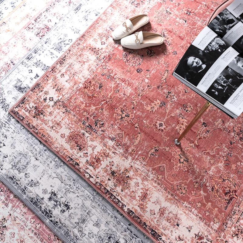 Nordic Persian Printed Carpet Living Room Coffee Table Mat Bedroom